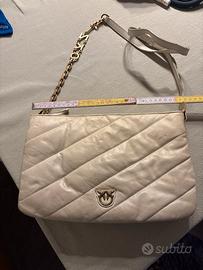Borsa pinko pelle bianca