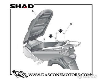 Supporto baule Nuovo Shad Tmax 2001 2007