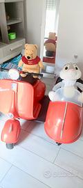 vespa sidecar rossa giocattolo per bambini
