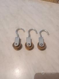 3 Carrucole Girevoli con Gancio