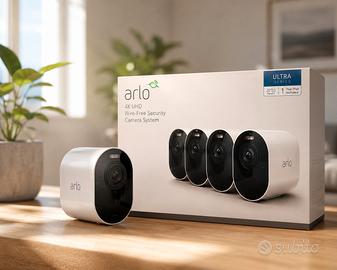Telecamere Arlo Ultra + 4k UHD, 4 telecamere.