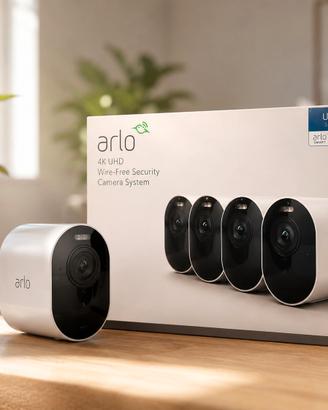 Telecamere Arlo Ultra + 4k UHD, 4 telecamere.