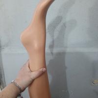 espositore e gamba