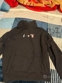 Felpa off white nera