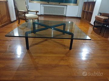Tavolo design anni ’70 vetro  18 mm 140x140cm