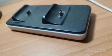caricatore per due controller ps5