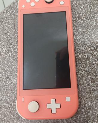 Nintendo switch lite rosa+caricabatterie