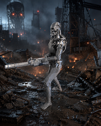 Figura stile Terminator T-800 – stampa 3D