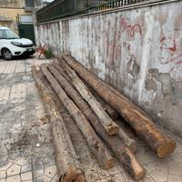 Travi in legno castagno