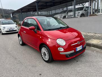 Fiat 500 1.2 benzina 69cv Lounge 2010 tetto