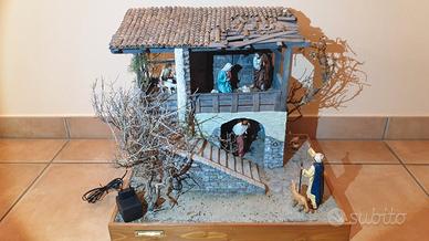 Diorama presepe artigianale fatto a mano