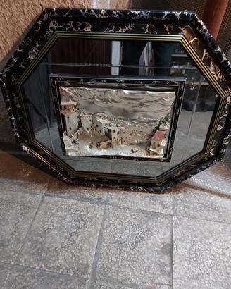 quadro con  panorama  a rilievo 