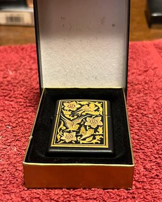 Zippo vintage anni 90 black matte asian art