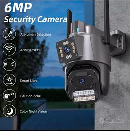 TELECAMERA DI SICUREZZA WI FI IP FULL HD DA 6MP IP