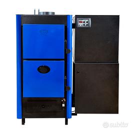 Caldaia multifuel biomassa + bollitore acqua 500Lt