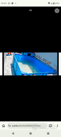 Piscina da esterno con pompa e prodotti nuova