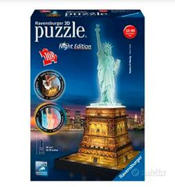 Puzzle 3D Statua delle libertà - night edition