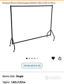 Stand Appendiabiti Amazon Basics Nero