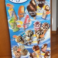 Tabella gelati algida anno 2000