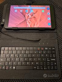 tablet 8 android 8.1 con custodia e tastiera