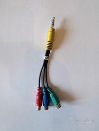 Adattatore RGB da 3.5mm a 5 RCA