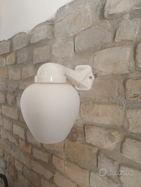 Lampade da parete inizi 900 in ceramica e vetro