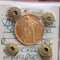 50  lire d'oro 1933 XI - Rara