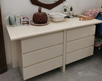 Cassettiera bianca 