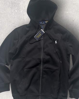 Felpa polo ralph Lauren Nera con zip