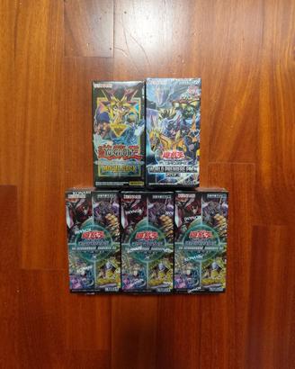 Lotto 5 Box Yu-Gi-Oh Giapponesi Sigillati OCG