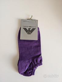 Calze Emporio Armani NUOVE S 39/41 Viola corti uni