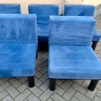 Poltrona d'attesa mod. TESI (5 pezzi), + tavolini