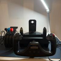 Logitech flight yoke system + throttle quadrant