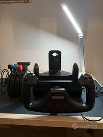 Logitech flight yoke system + throttle quadrant