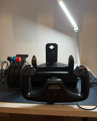 Logitech flight yoke system + throttle quadrant