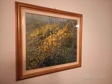 Quadro grande olio su tela