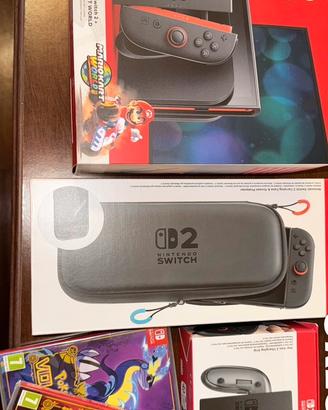Nintendo switch 2 con accessori e giochi