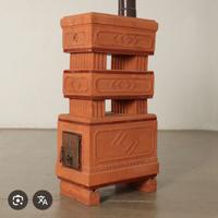 Stufa a legna in terracotta