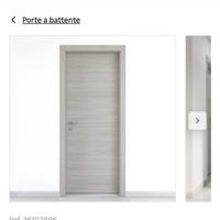 Porta battente Cambridge rovere grigio L 80 x H 21