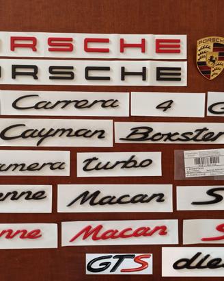 Scritte PORSCHE 911 Carrera Macan Cayenne Boxster