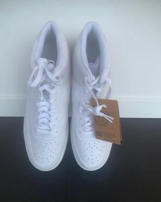 Nike Court Vision Mid NN Triple White nuove – 46