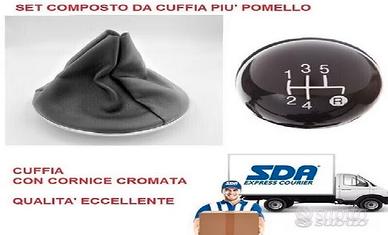 POMELLO LUCIDO NERO 5 MARCE + Cuffia+ Ghiera Cromo