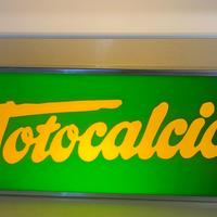 Insegna luminosa vintage “Totocalcio”