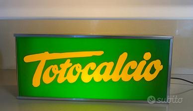 Insegna luminosa vintage “Totocalcio”