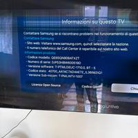 Tv Samsung 65 Qled lesionato per ricambi