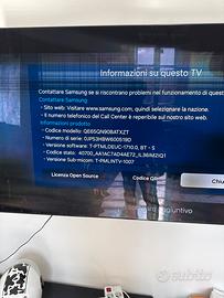 Tv Samsung 65 Qled lesionato per ricambi