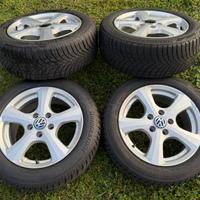 CERCHI IN LEGA 16 VW AUDI GOMME 205/55/16 INVERNAL