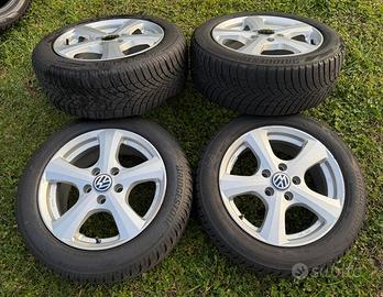 CERCHI IN LEGA 16 VW AUDI GOMME 205/55/16 INVERNAL