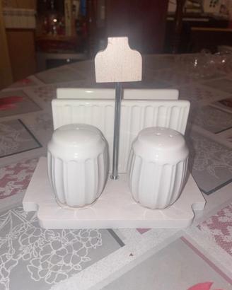 Set sale pepe portatovaglioli Cuorematto porcellan