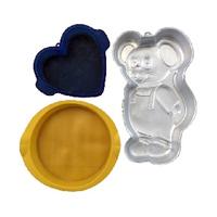 Set 3 stampi da forno per torte